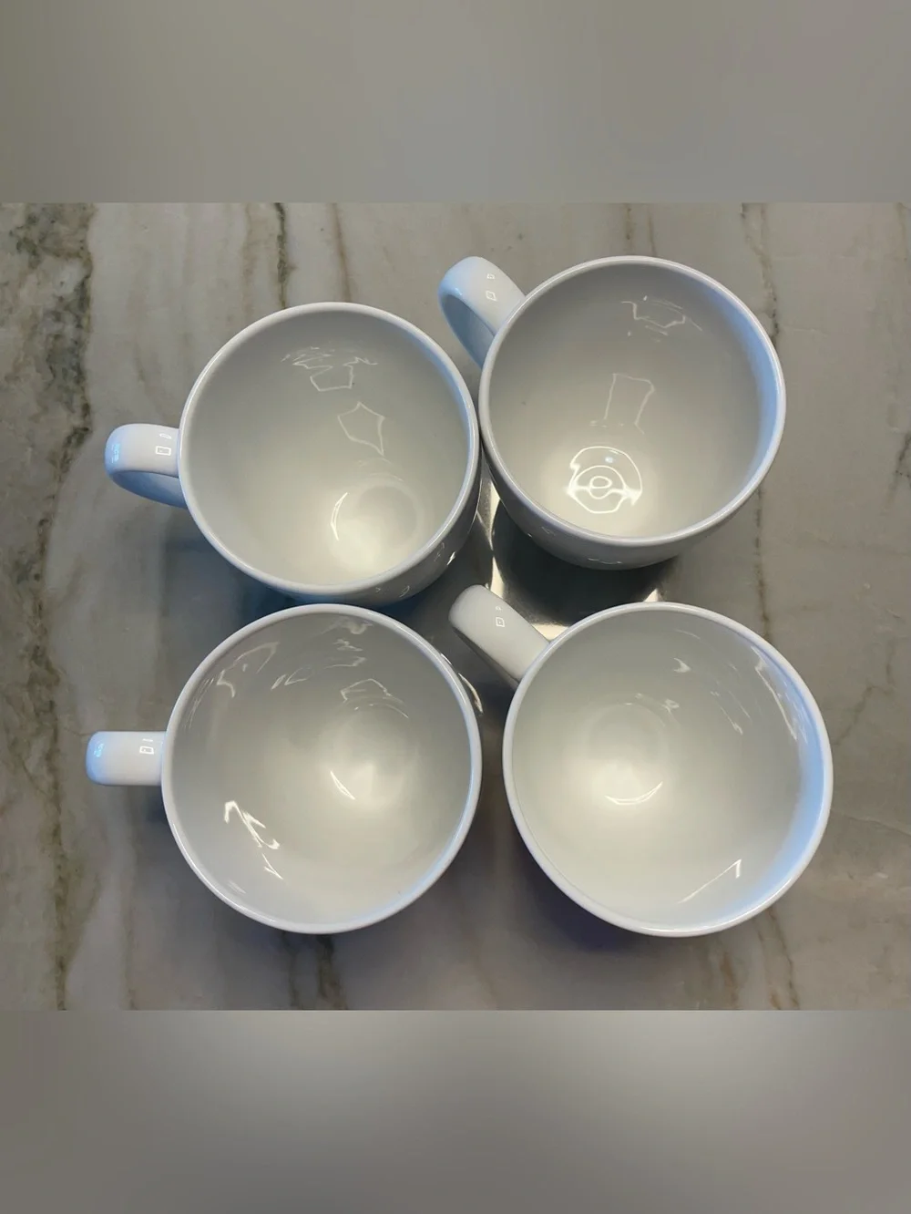 Crate & Barrels set of 4 oversized coffee cups